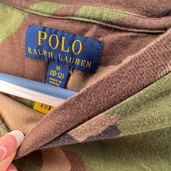 5/$25 Boys Ralph Lauren Camouflage T-Shirt Size 10/12 Used - Picture 4 of 5